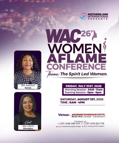 WAC26 Women Aflame Conference flyer